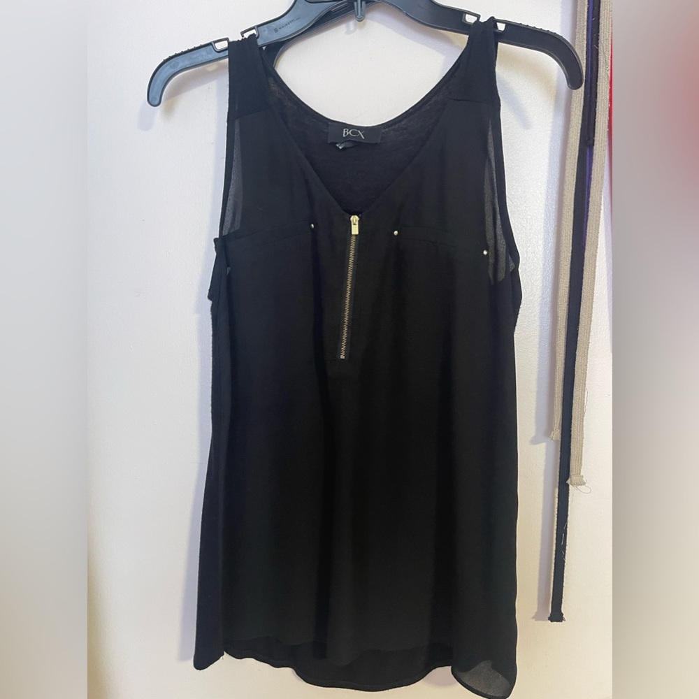 Black v neck blouse